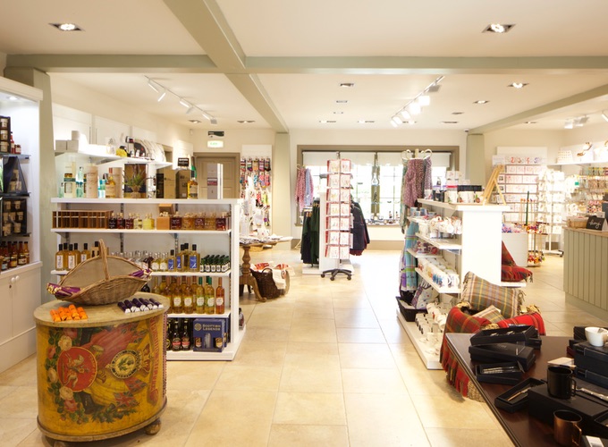 The Black Watch Castle and Museum Gift Shop. Picture of the gift shop interior with gift products on display