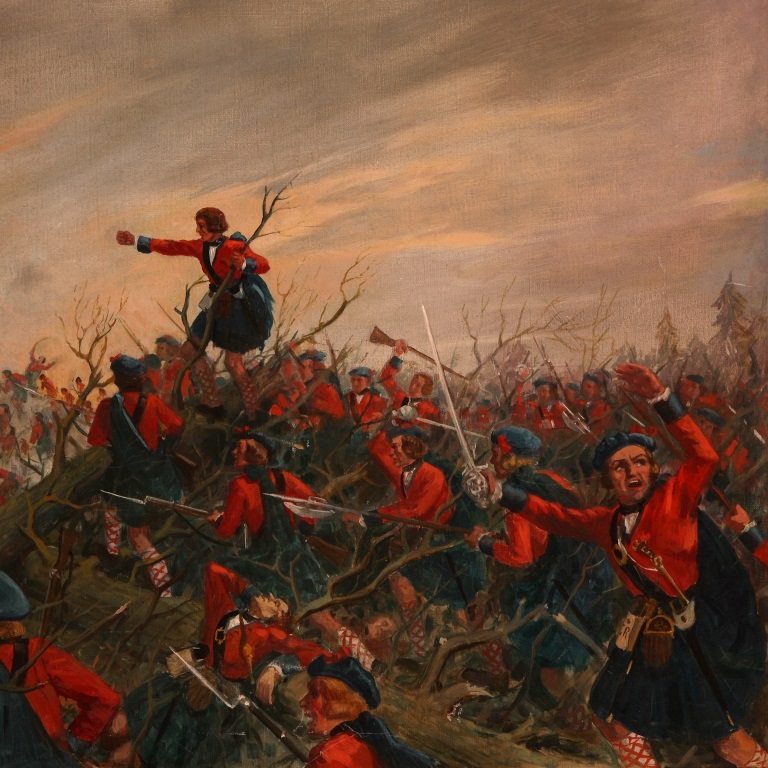 Painting of the Battle of Ticonderoga