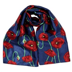 Satin Poppy Scarf