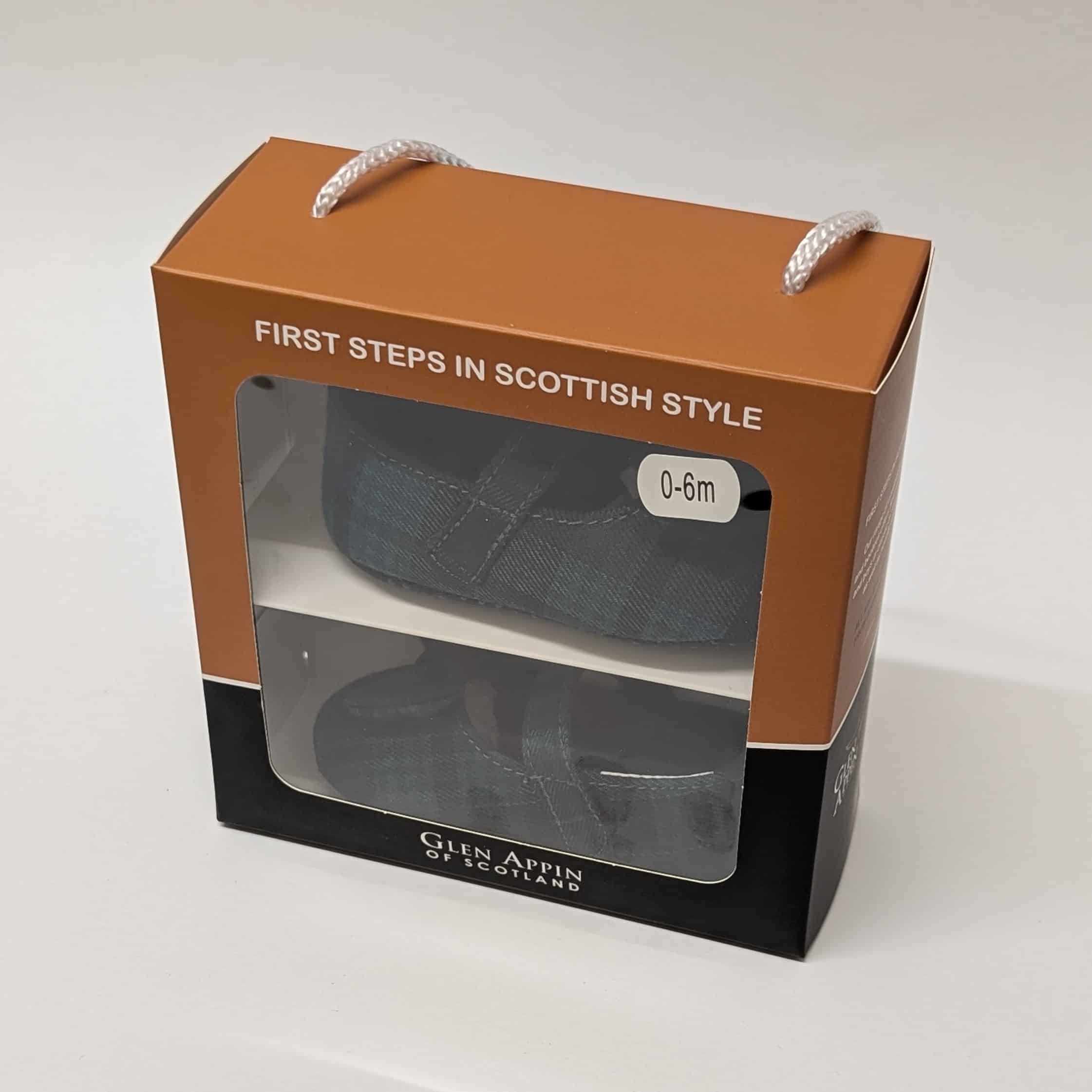 Black Watch Tartan Baby shoes with bow - Image 4