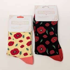 Bamboo poppy socks