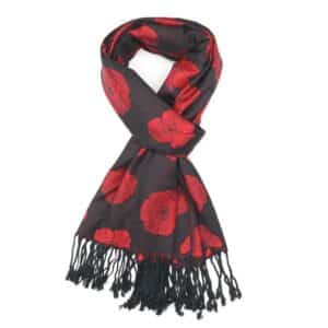 Black Poppy pashmina