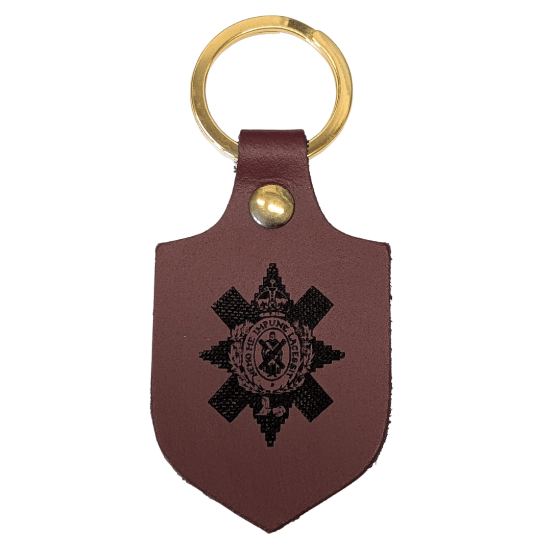Regimental Leather Keyring - Image 2