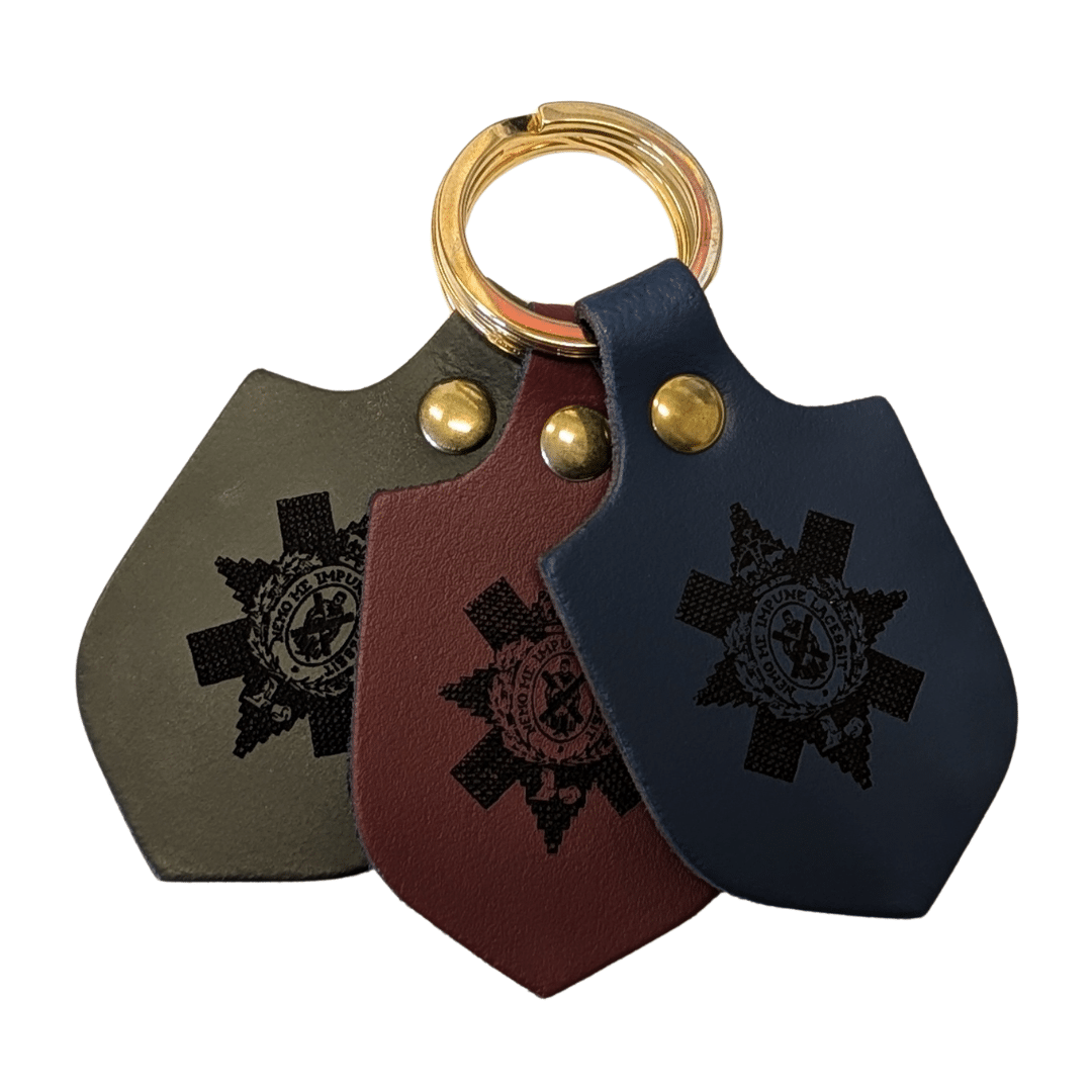 Regimental Leather Keyring - Image 5