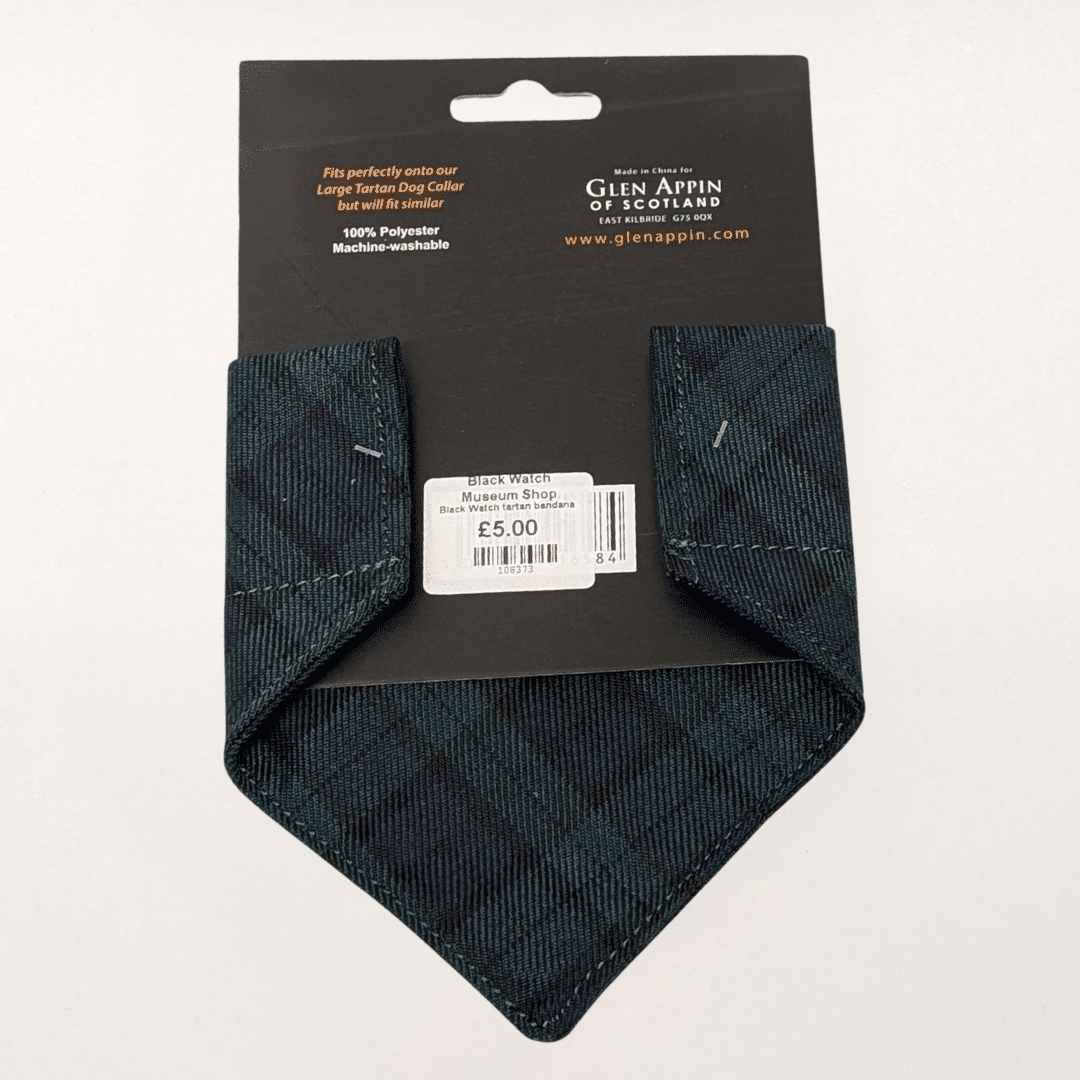 Black Watch Tartan Dog Bandana - Image 5