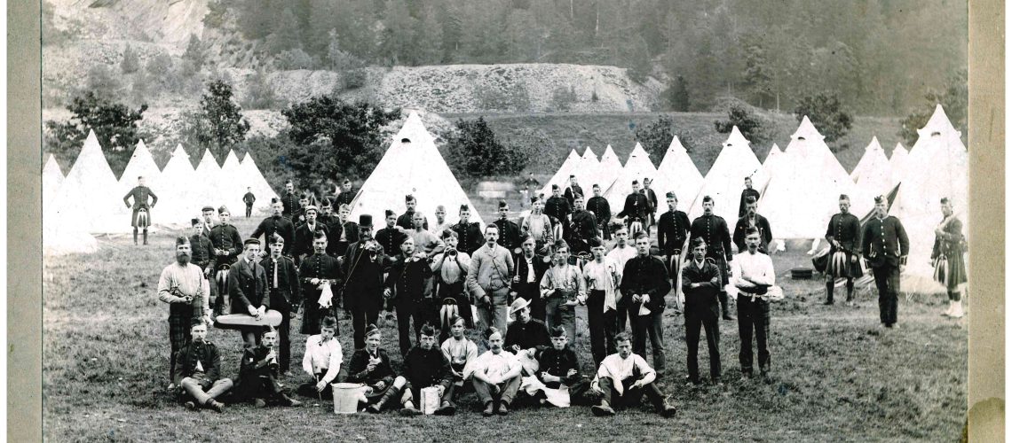 5th Volunteer Battalion in July 1893 in Birnam